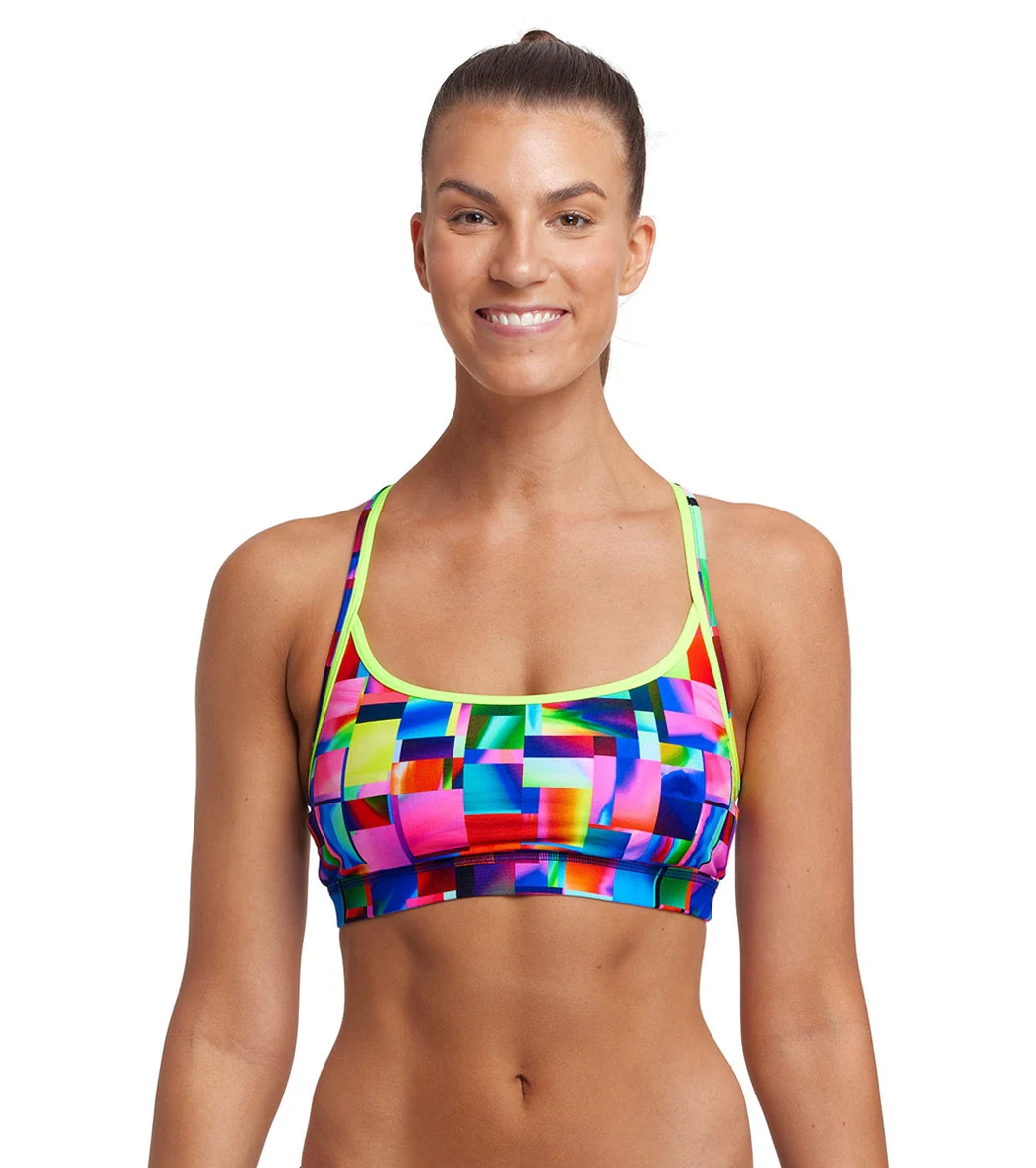 Funkita Women's Patch Panels Sports Bikini Top - Image 9