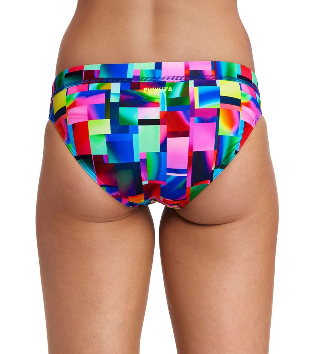 Funkita Women's Patch Panels Sports Brief Swimsuit Bottom - Image 3