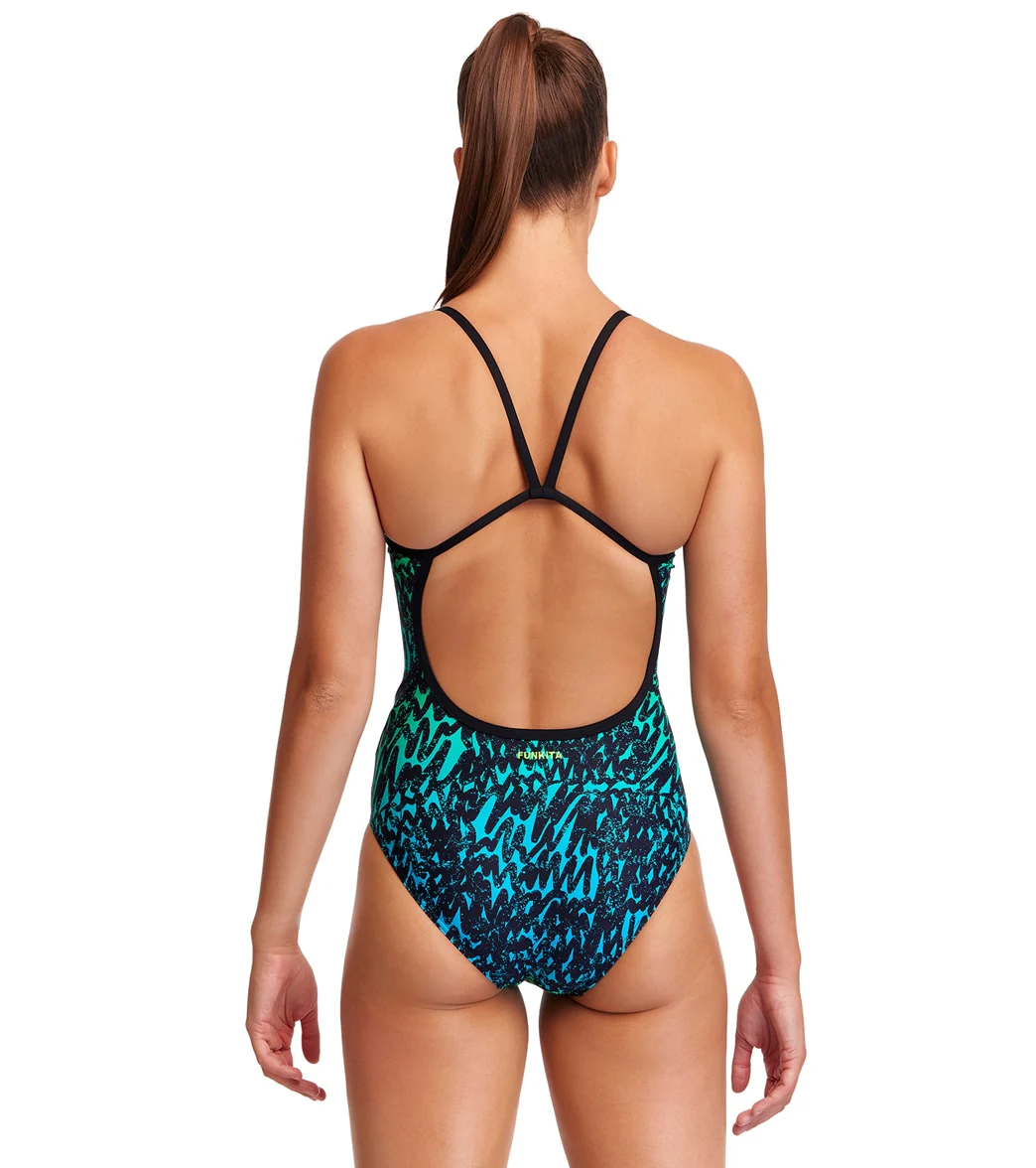 Funkita Women's Spraying Alive Single Strap One Piece Swimsuit - Image 3