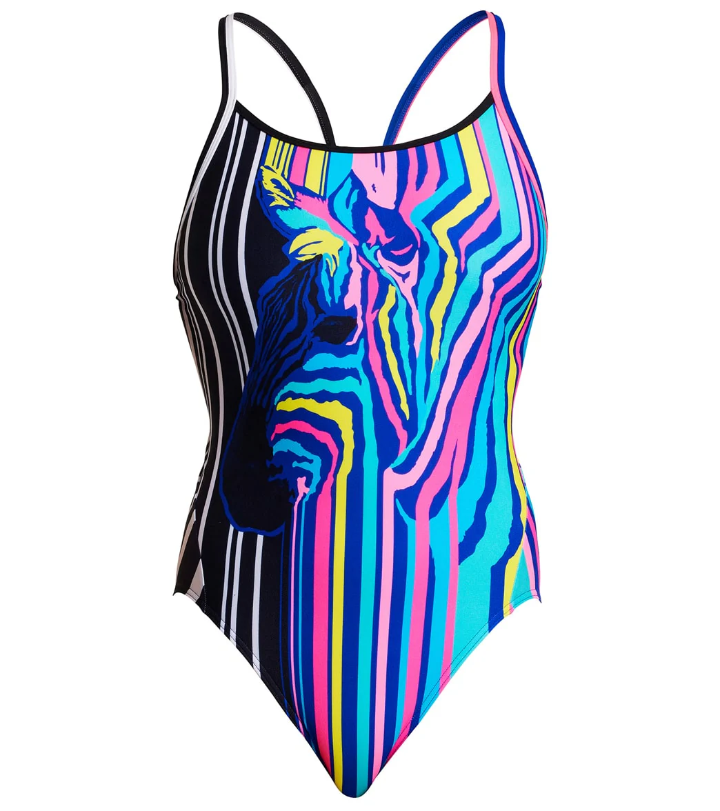 Funkita Women's Zorse Code Diamond Back One Piece Swimsuit - Image 5