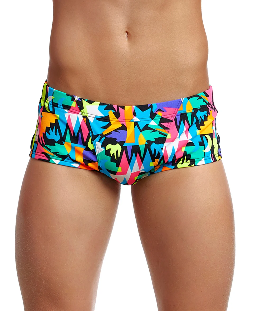 Funky Trunks Men's Paper Cut Classic Trunk Square Leg Swimsuit - Image 8