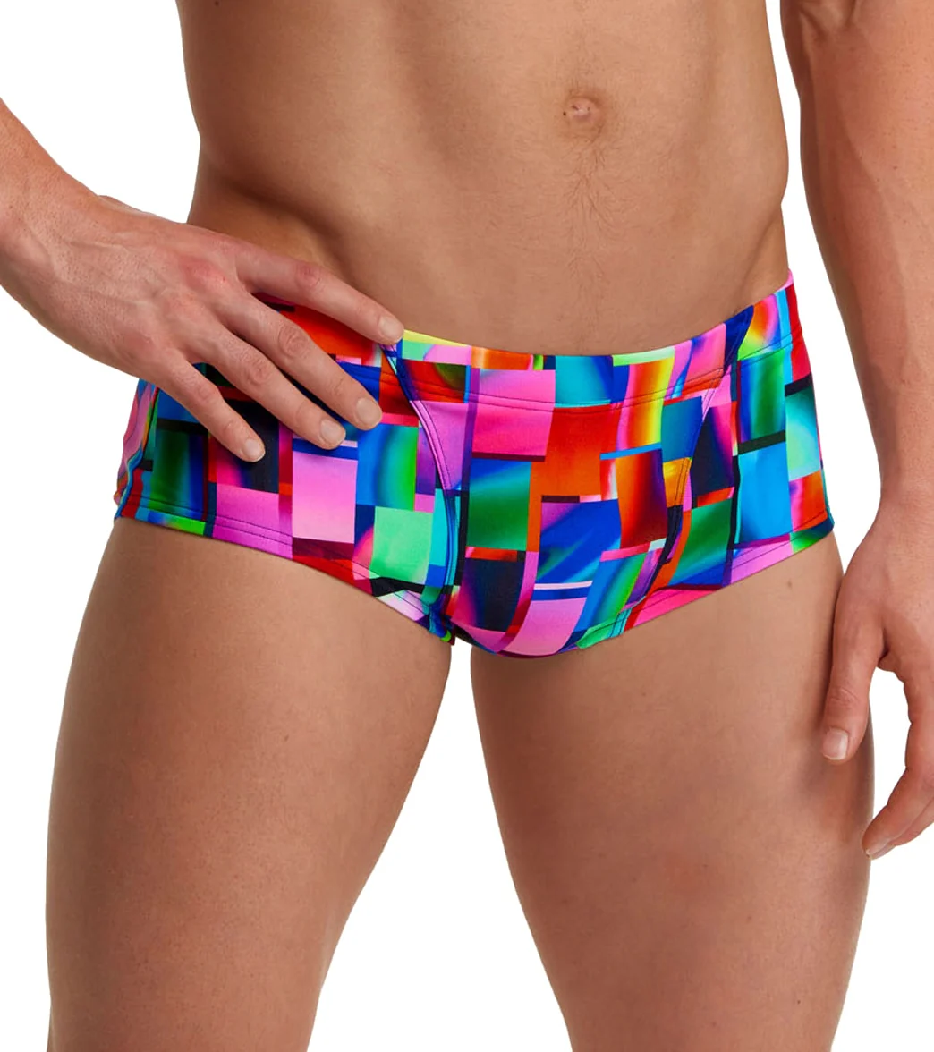 Funky Trunks Men's Patch Panels Classic Trunk Square Leg Swimsuit - Image 2