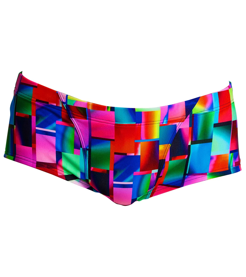 Funky Trunks Men's Patch Panels Classic Trunk Square Leg Swimsuit - Image 4