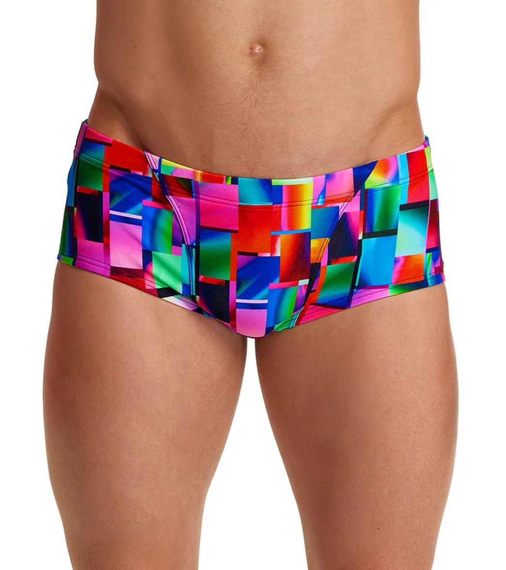 Funky Trunks Men's Patch Panels Classic Trunk Square Leg Swimsuit - Image 8