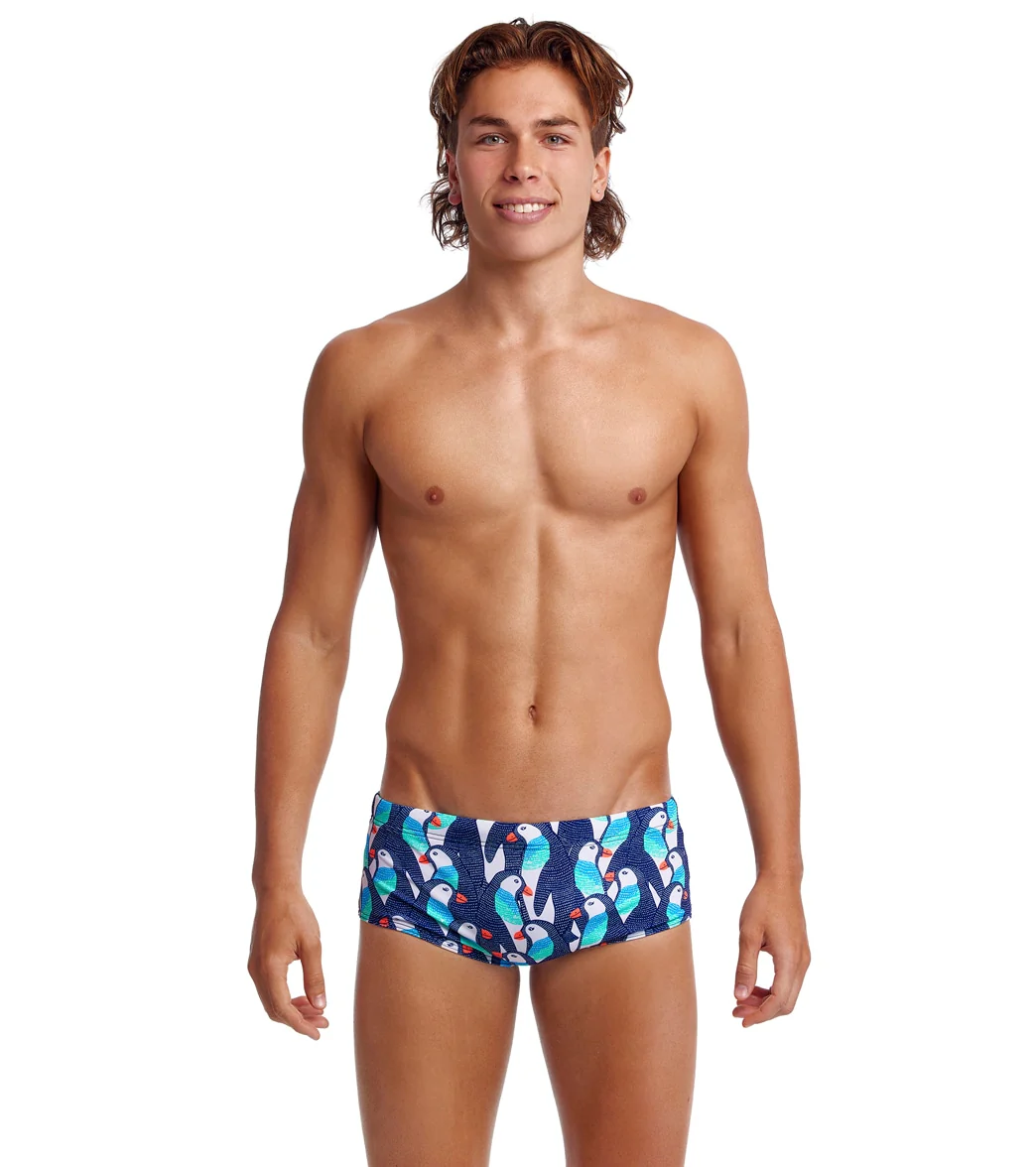 Funky Trunks Men's Pengoo Parade Sidewinder Square Leg Swimsuit - Image 9