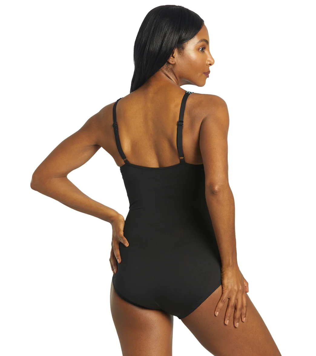 Gabar Woman's Chlorine Resistant Aqua Animal High Neck Once Piece Swimsuit (C/D Cup) - Image 10