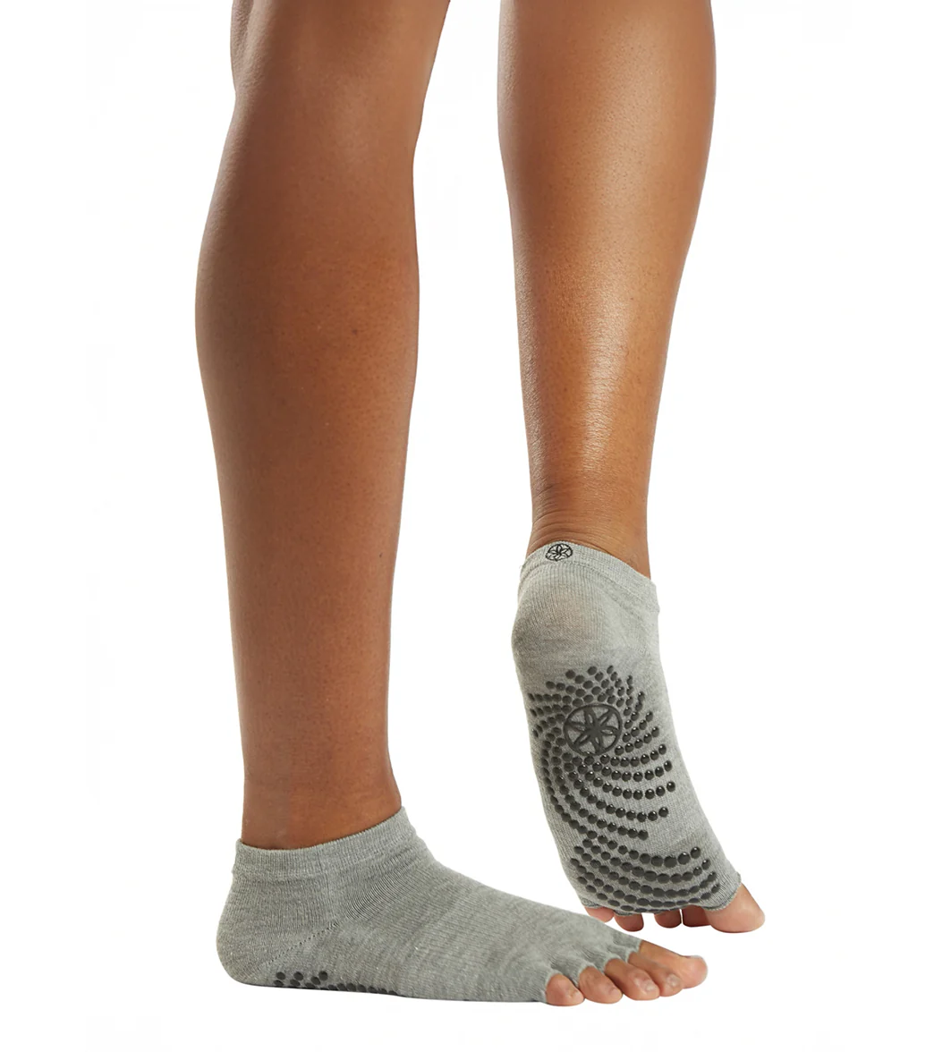 Gaiam Grippy Toeless Yoga Socks