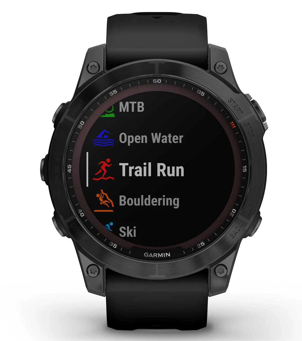 Garmin Fenix 7 Sapphire Solar Black DLC Titanium/Black Band - Image 7
