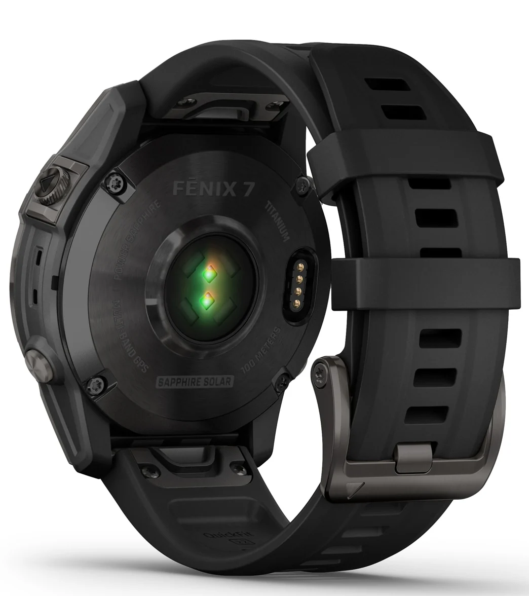 Garmin Fenix 7 Sapphire Solar Carbon Gray DLC Titanium/Black Band - Image 10