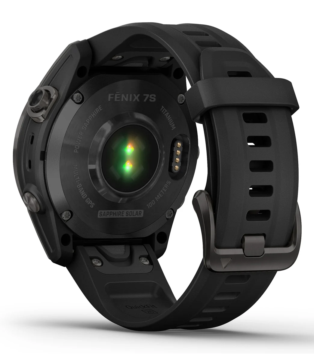 Garmin Fenix 7S Sapphire Solar Carbon Gray DLC Titanium/Black Band - Image 10
