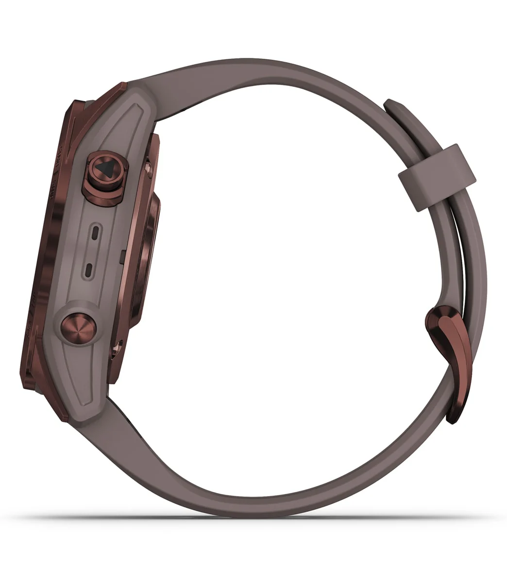 Garmin Fenix 7S Sapphire Solar Dark Bronze Titanium/Shale Gray Band - Image 11