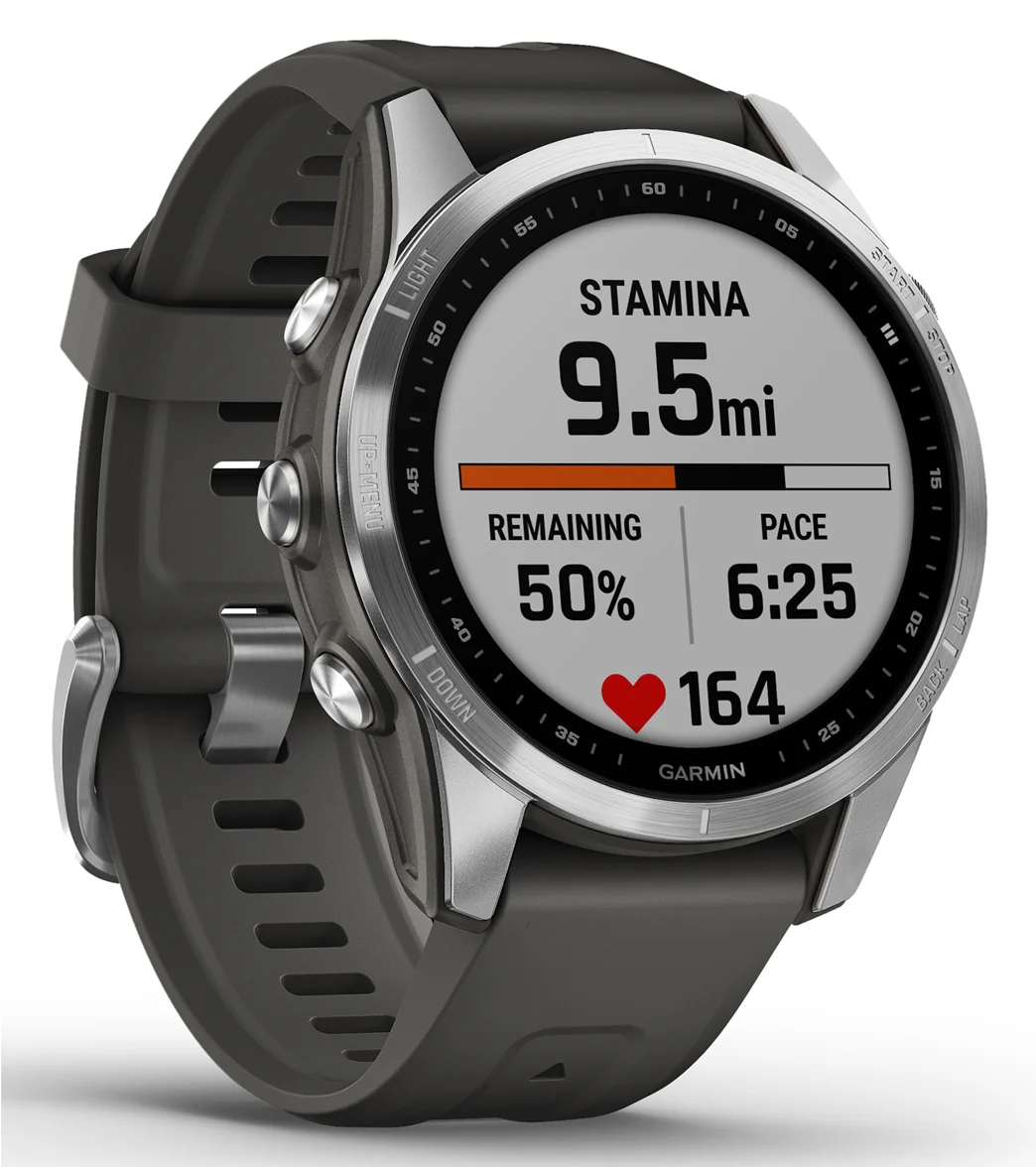 Garmin Fenix 7S Silver/Graphite Band - Image 3