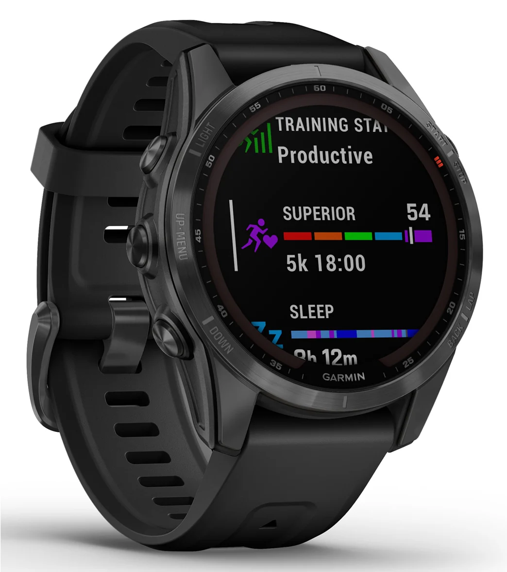 Garmin Fenix 7S Solar Slate Gray/Black Band - Image 3