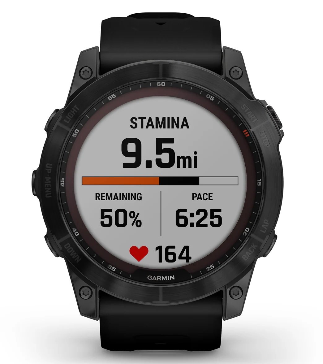 Garmin Fenix 7X Sapphire Solar Black DLC Titanium/Black Band - Image 6