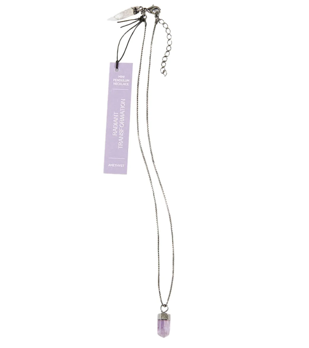 GeoCentral Amethyst Pendant Necklace - Image 4
