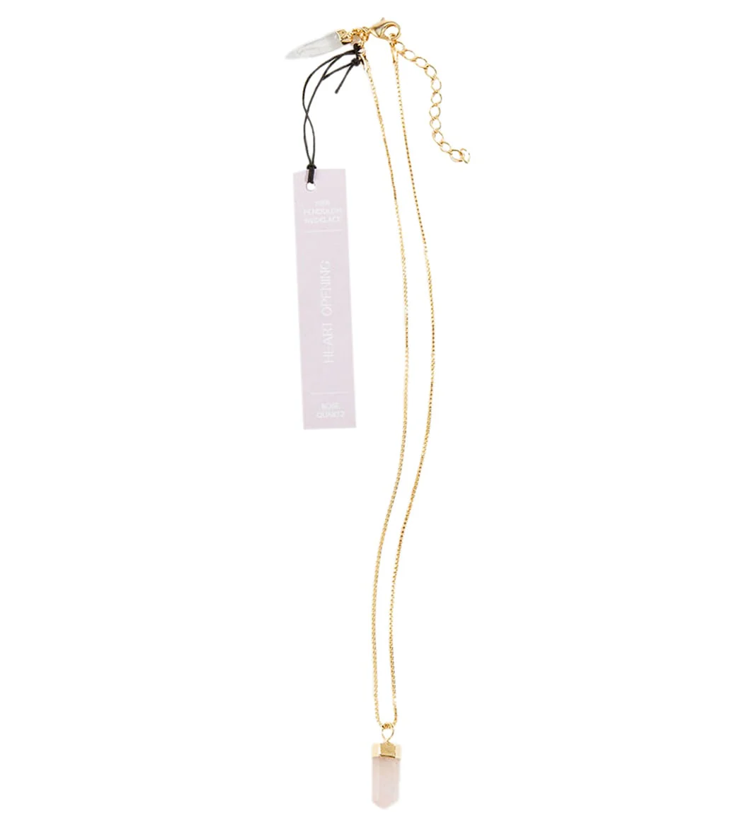 GeoCentral Rose Quartz Pendant Necklace - Image 4