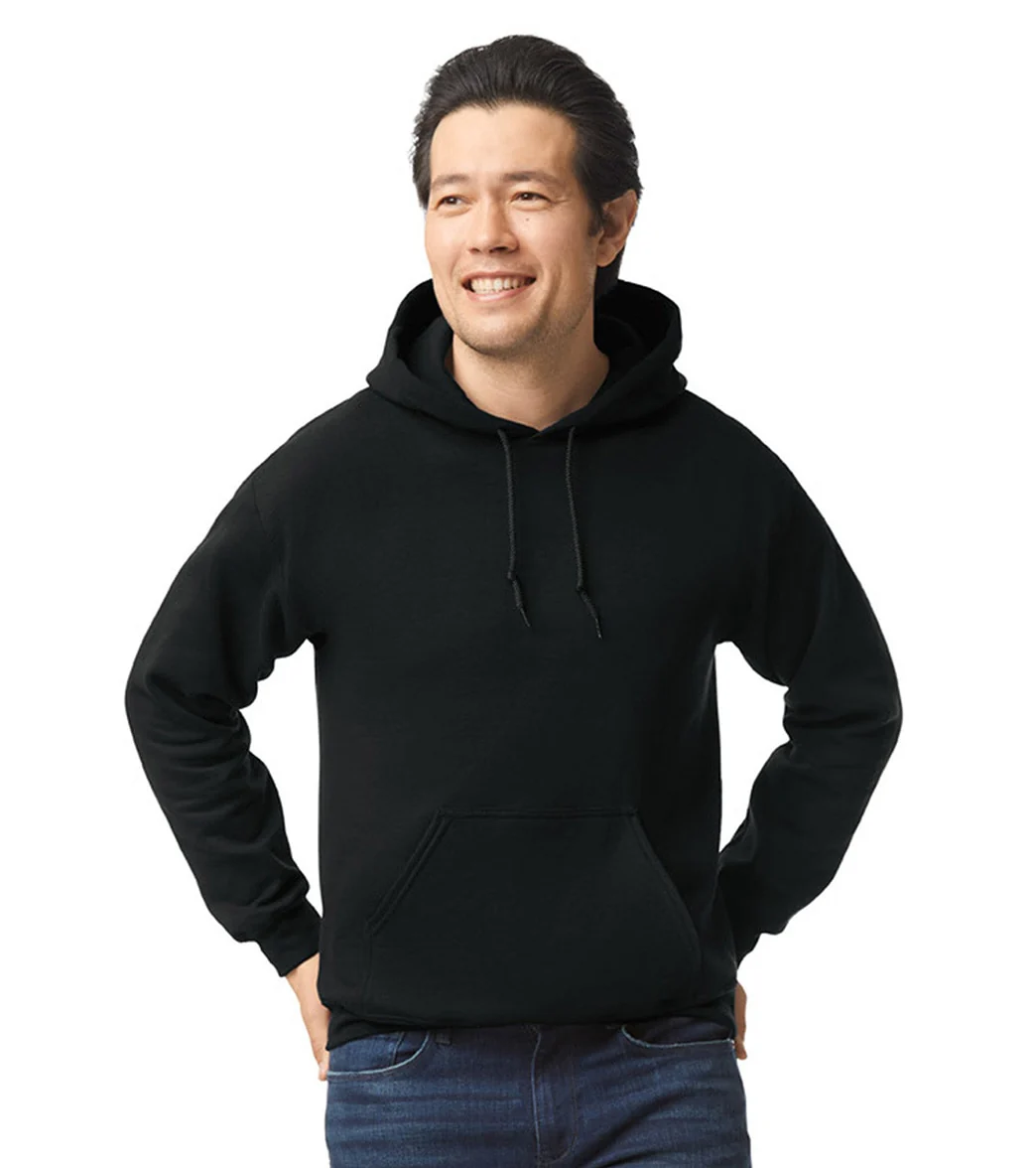Gildan Unisex Heavy Blend Hoodie Black - Image 5
