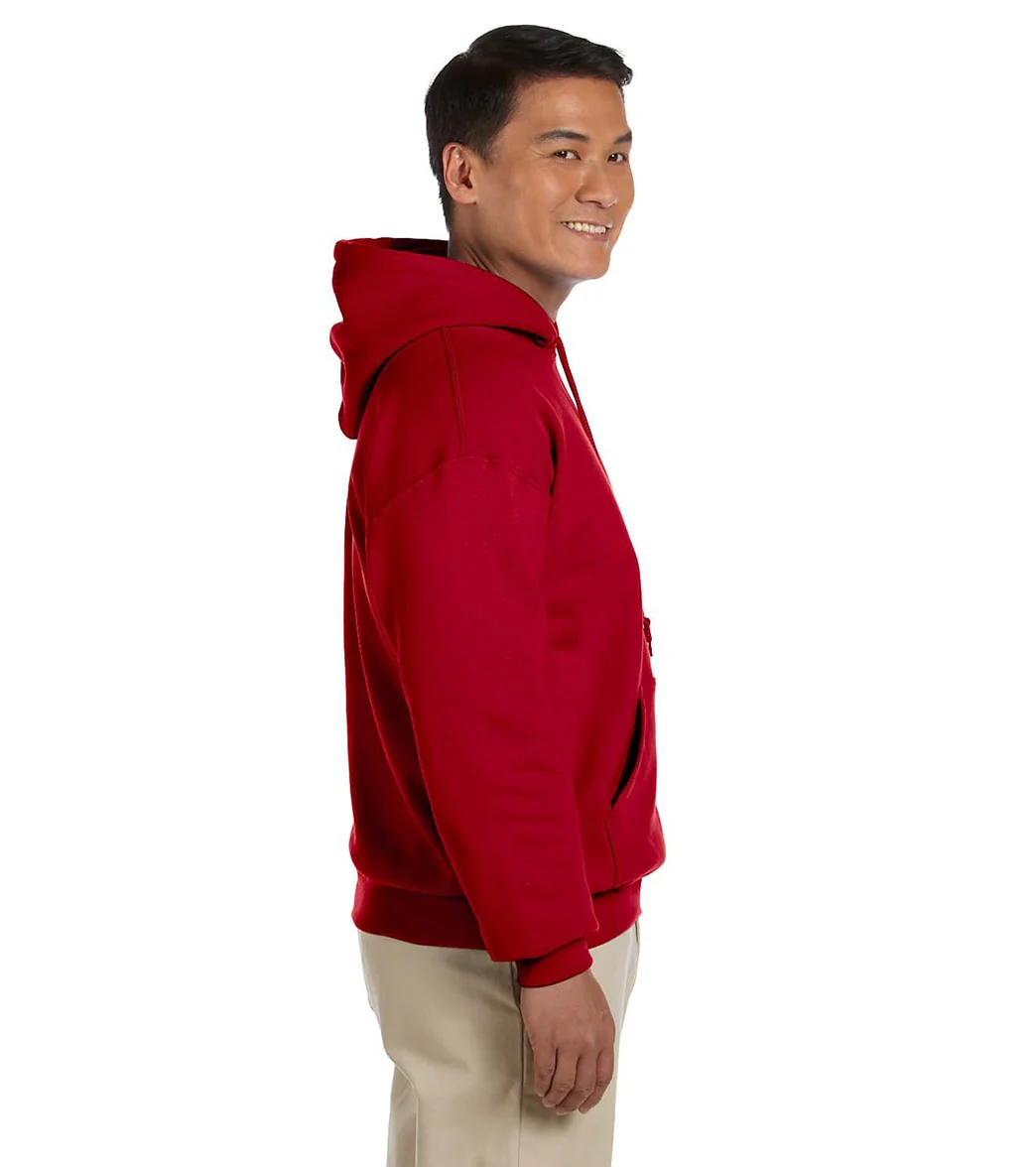 Gildan Unisex Heavy Blend Hoodie Cherry Red - Image 2