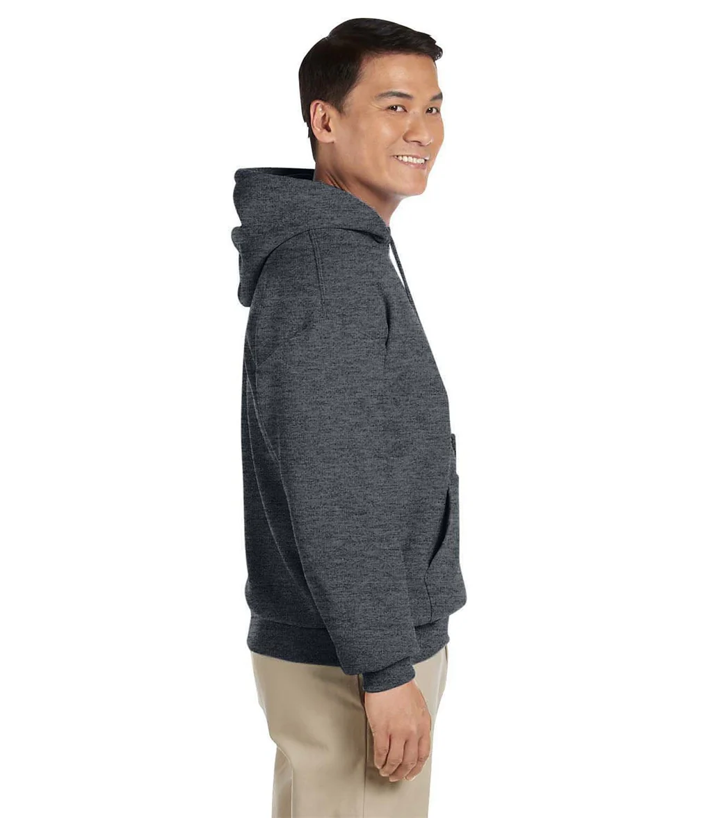 Gildan Unisex Heavy Blend Hoodie Dark Heather Grey - Image 2