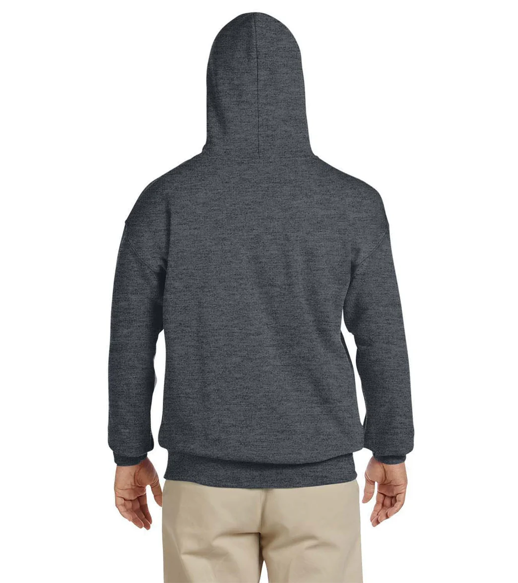 Gildan Unisex Heavy Blend Hoodie Dark Heather Grey - Image 3