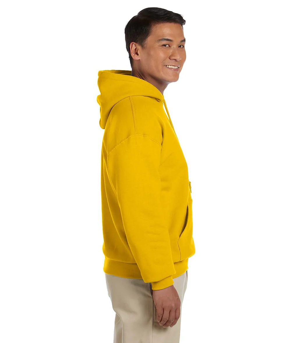 Gildan Unisex Heavy Blend Hoodie Gold - Image 2