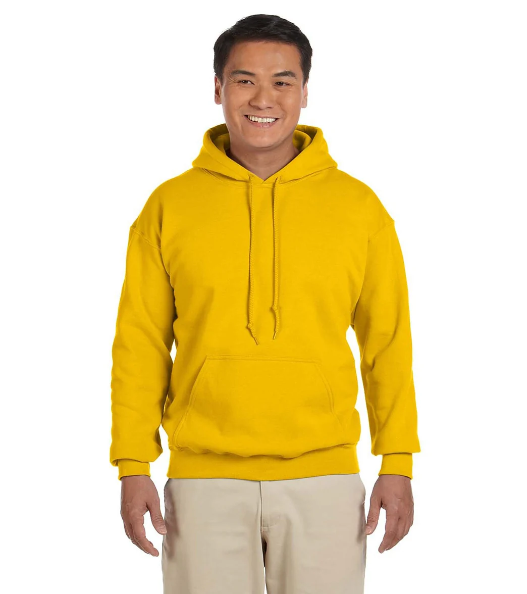 Gildan Unisex Heavy Blend Hoodie Gold - Image 5