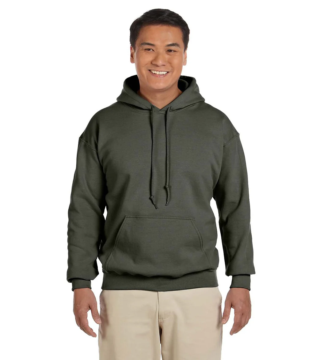 Gildan Unisex Heavy Blend Hoodie Military Green - Image 5