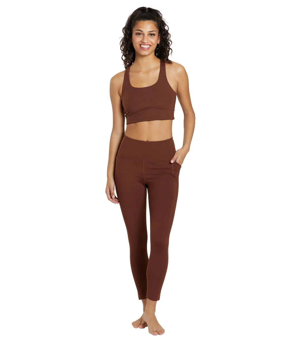 Girlfriend Collective 7/8 Length High Rise Pocket Leggings - Image 4
