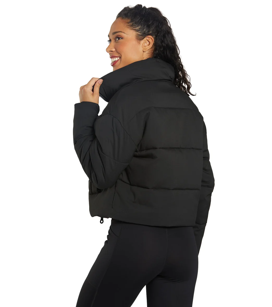 Girlfriend Collective Cropped Puffer Jacket - Image 10