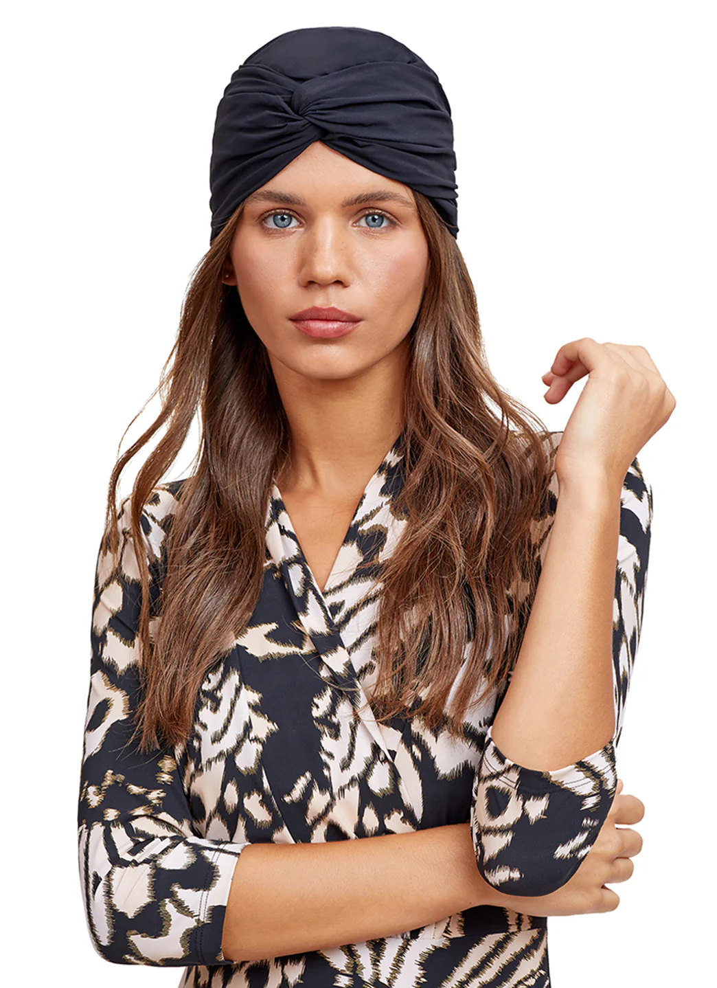 Gottex Modest Women's Front Knot Lycra Turban - Image 3
