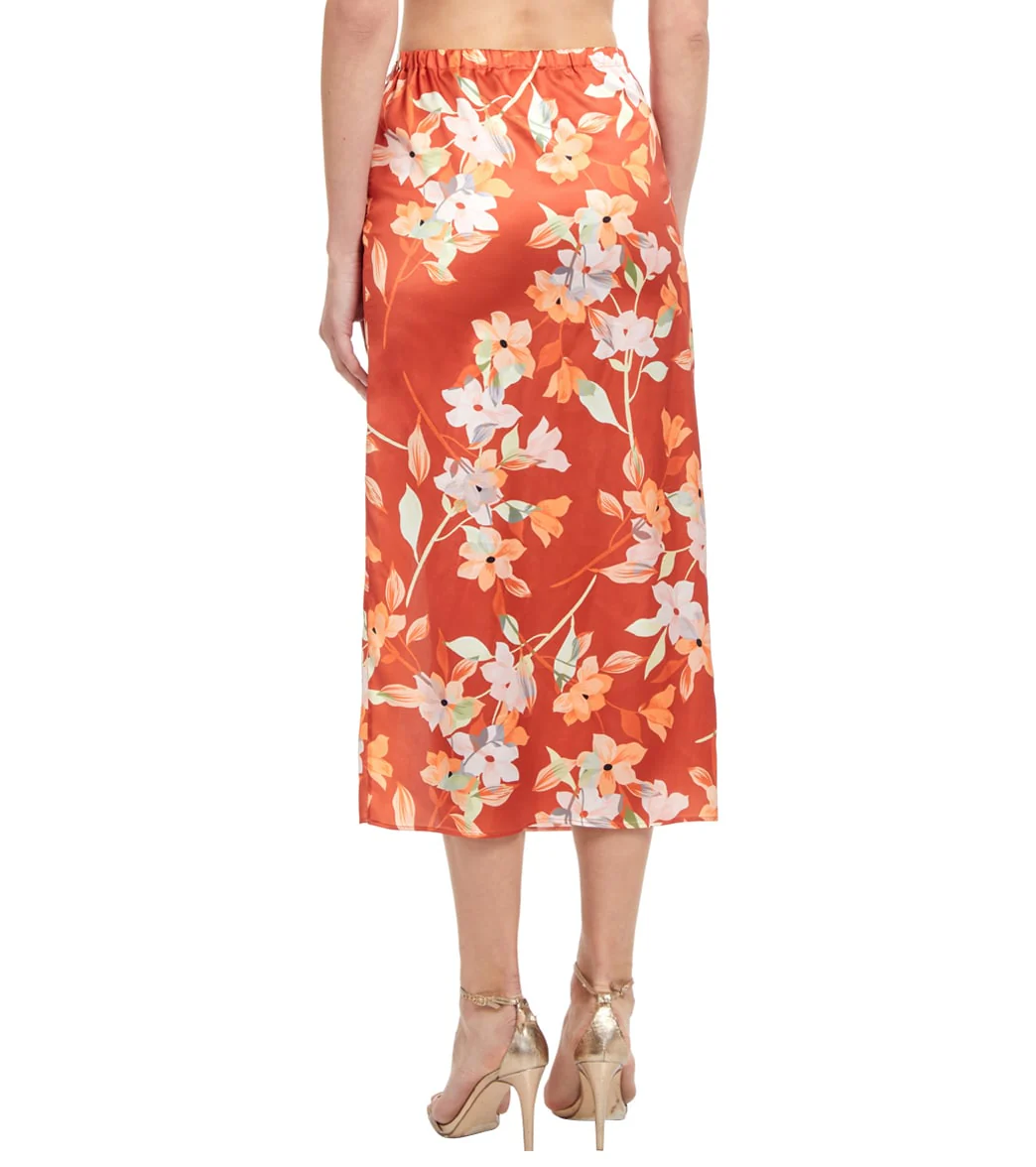 Gottex Women's Amore Am A Feminine Floral Side Slit Long Cover Up Skirt - Image 3