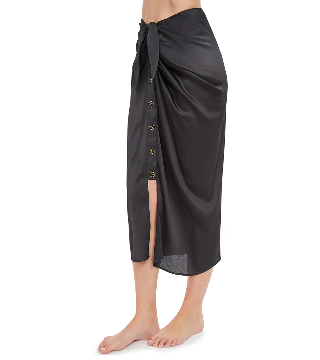 Gottex Women's High Class Sarong Cover Up Skirt Black - Image 2