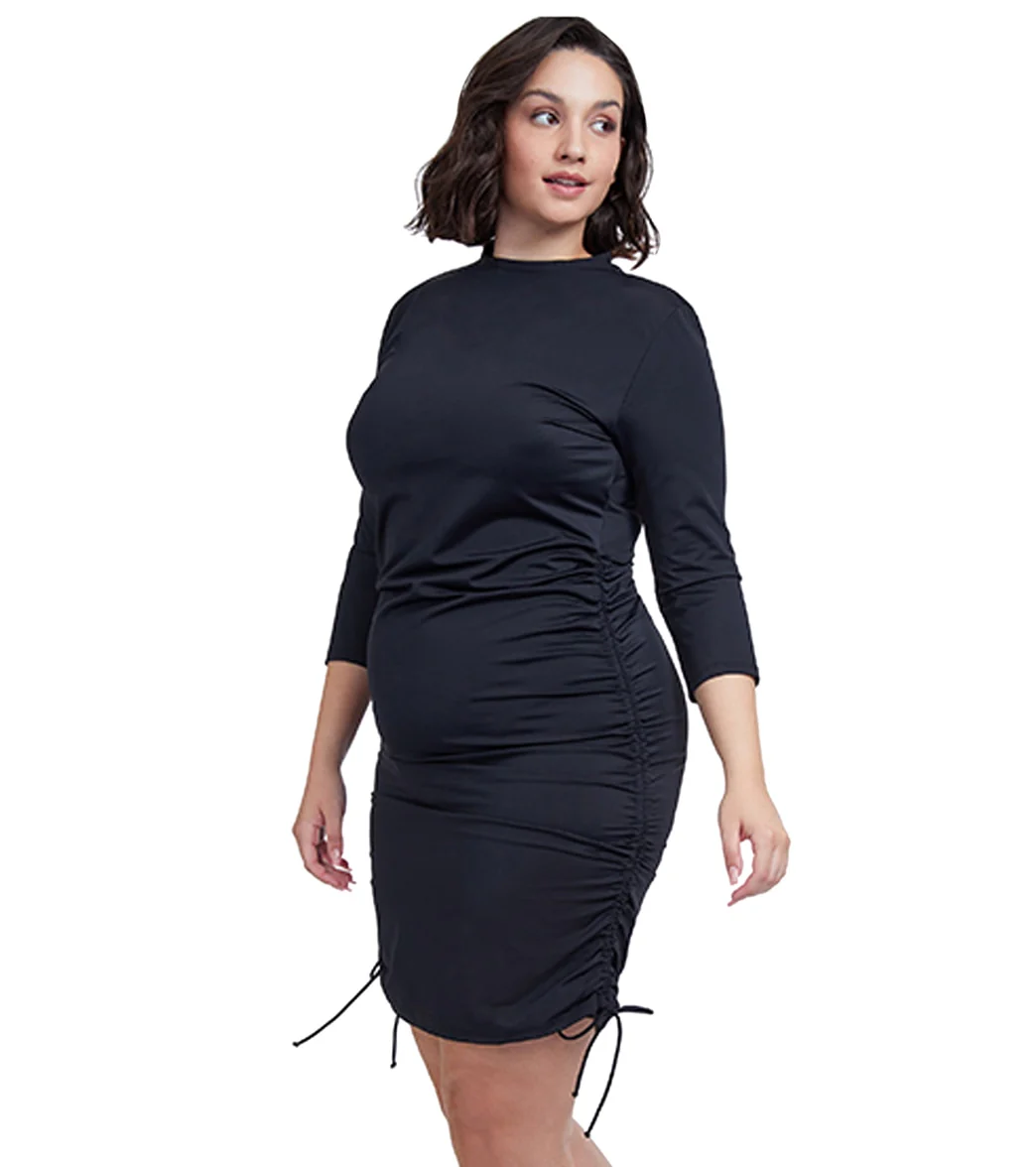 Gottex Women's Modest Mock Turtleneck Long Sleeves Swim Dress - Image 2