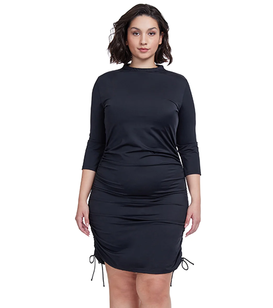 Gottex Women's Modest Mock Turtleneck Long Sleeves Swim Dress - Image 6