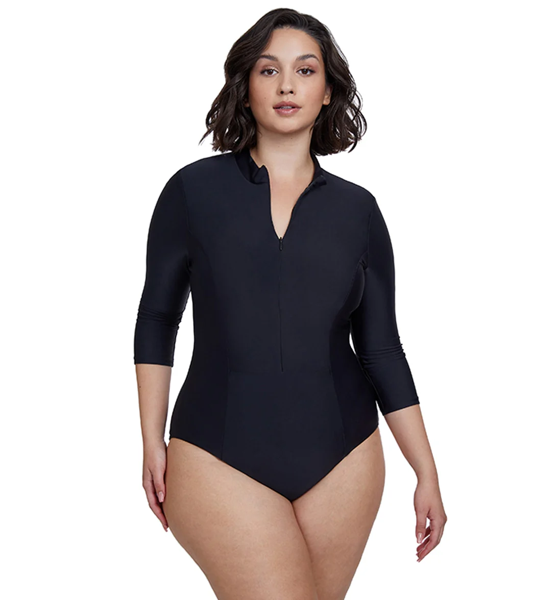 Gottex Women's Modest Mock Turtleneck One Piece Swimsuit - Image 11