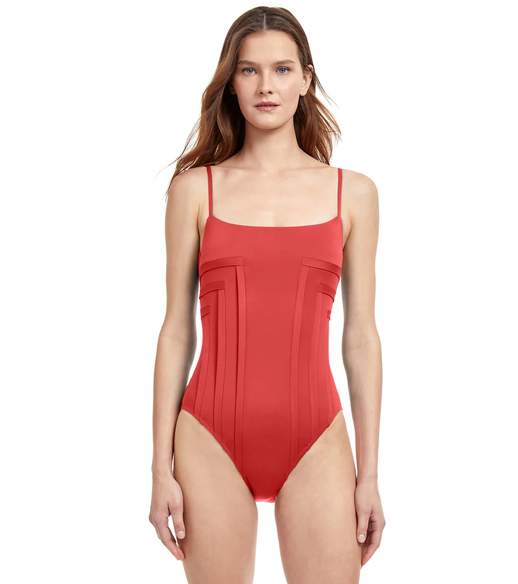 Gottex Women's Paloma Side Fold Princess Line One Piece Swimsuit - Image 4