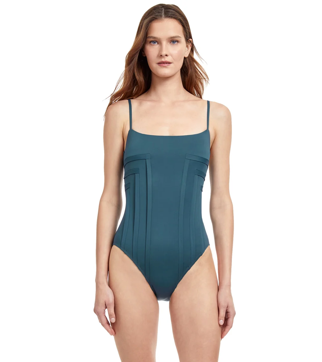 Gottex Women's Paloma Side Fold Princess Line One Piece Swimsuit - Image 7
