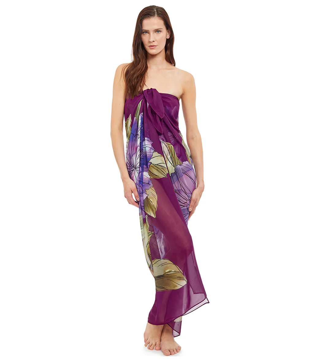 Gottex Women's Wild Flower Floral Pareo Cover Up - Image 5