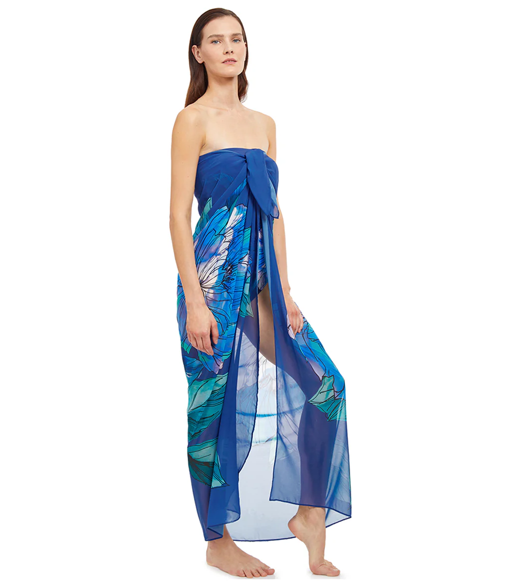 Gottex Women's Wild Flower Floral Pareo Cover Up - Image 7