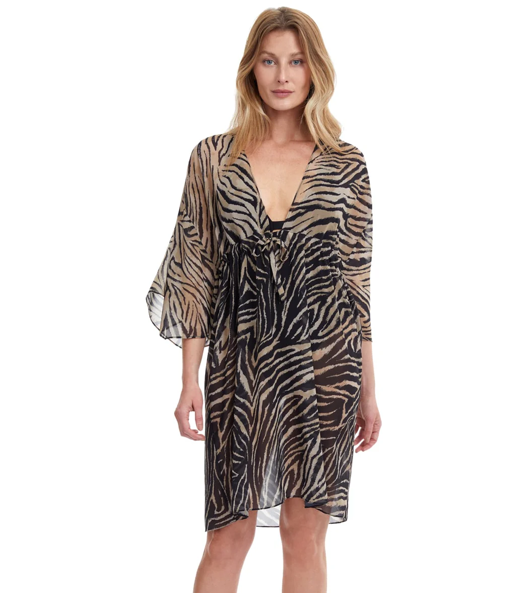 Gottex Women's Wild Life V Neck Cover Up Dress
