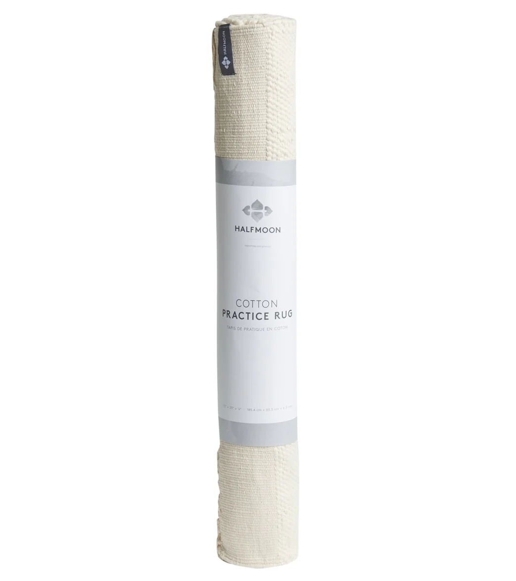 Halfmoon Cotton Practice Rug Natural