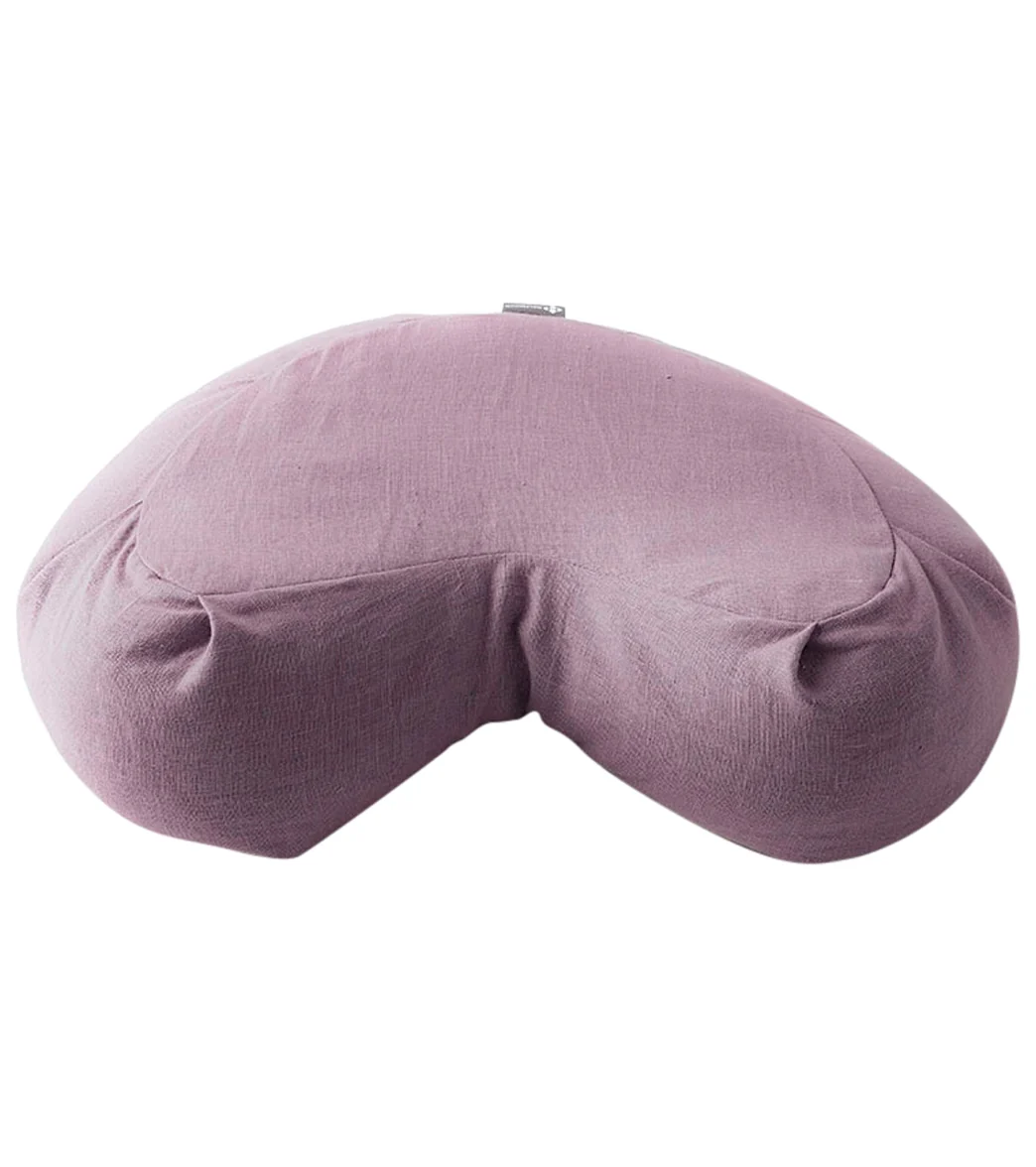Halfmoon Linen Crescent Meditation Cushion - Image 3