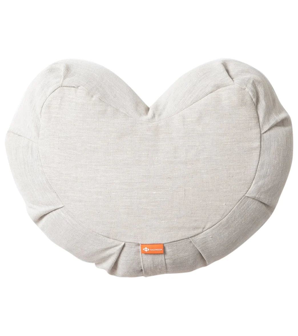 Halfmoon Linen Crescent Meditation Cushion - Image 5
