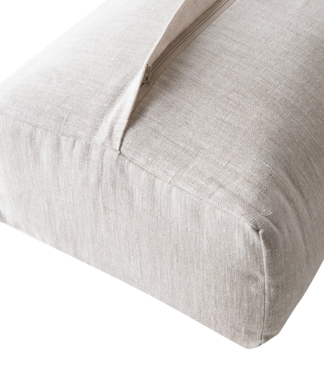 Halfmoon Linen Rectangular Bolster - Image 6