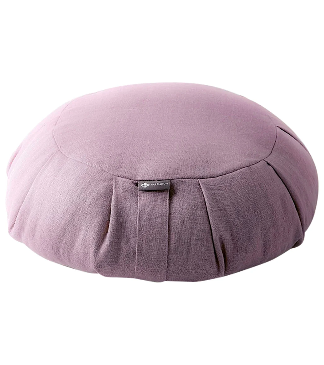 Halfmoon Linen Round Meditation Cushion - Image 8