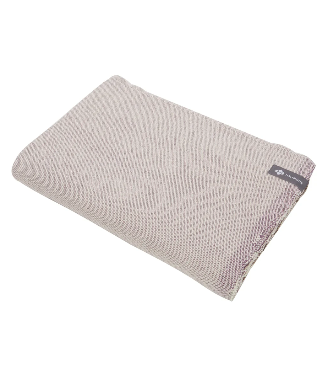 Halfmoon Melange Cotton Yoga Blanket - Image 13