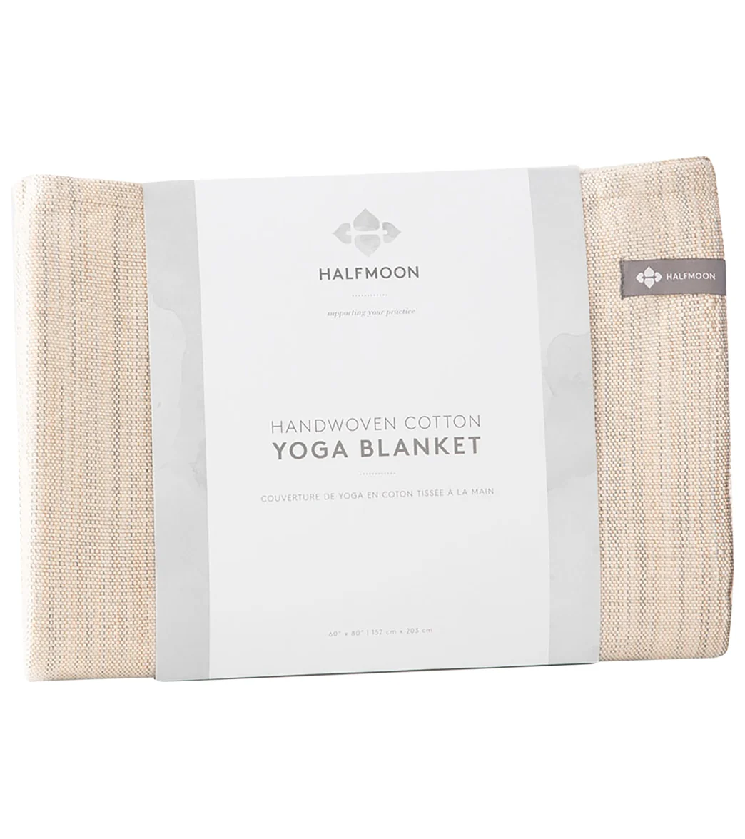 Halfmoon Melange Cotton Yoga Blanket - Image 6