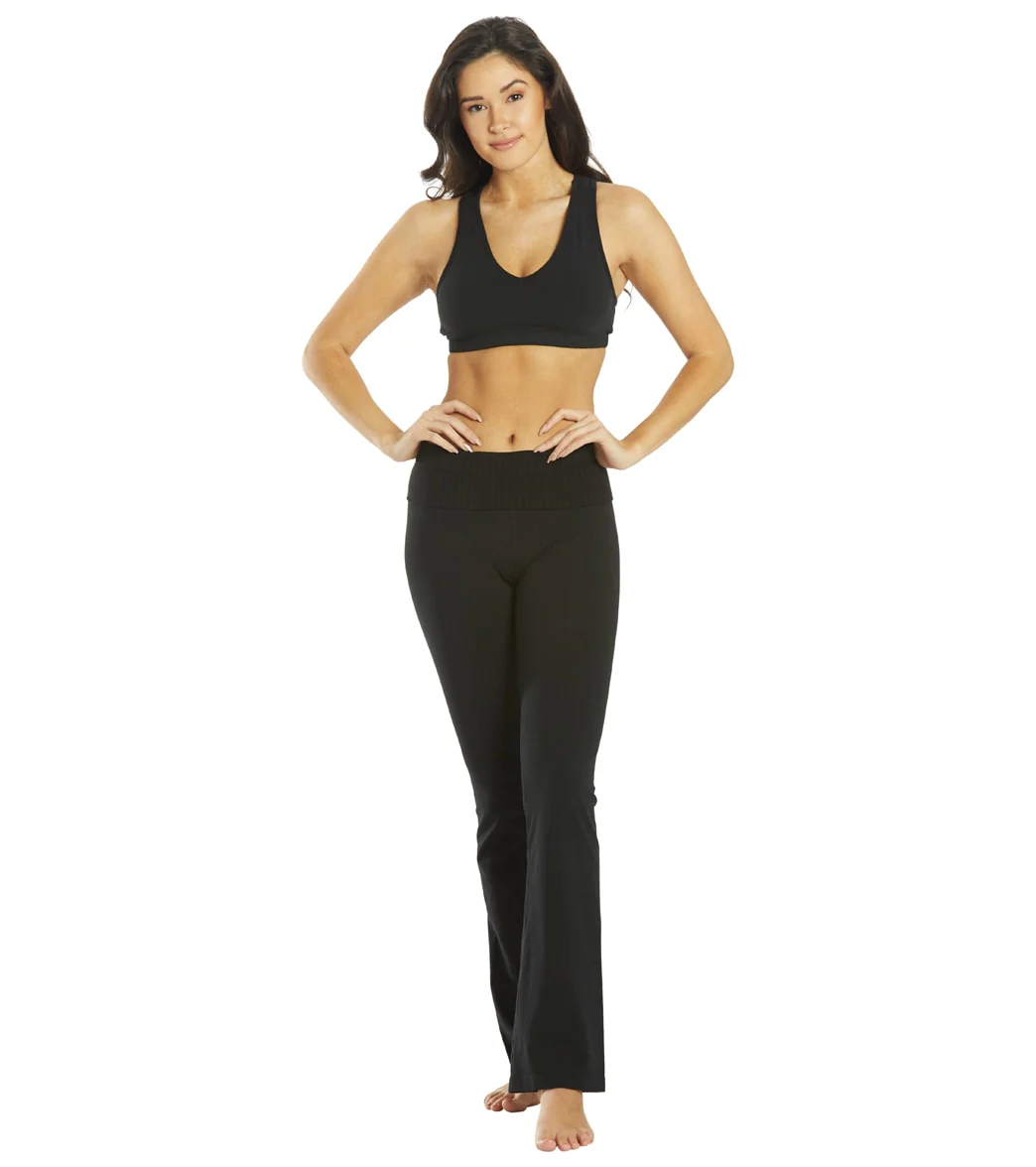 Hard Tail Contour Rolldown Bootleg Flare Pant - Image 18