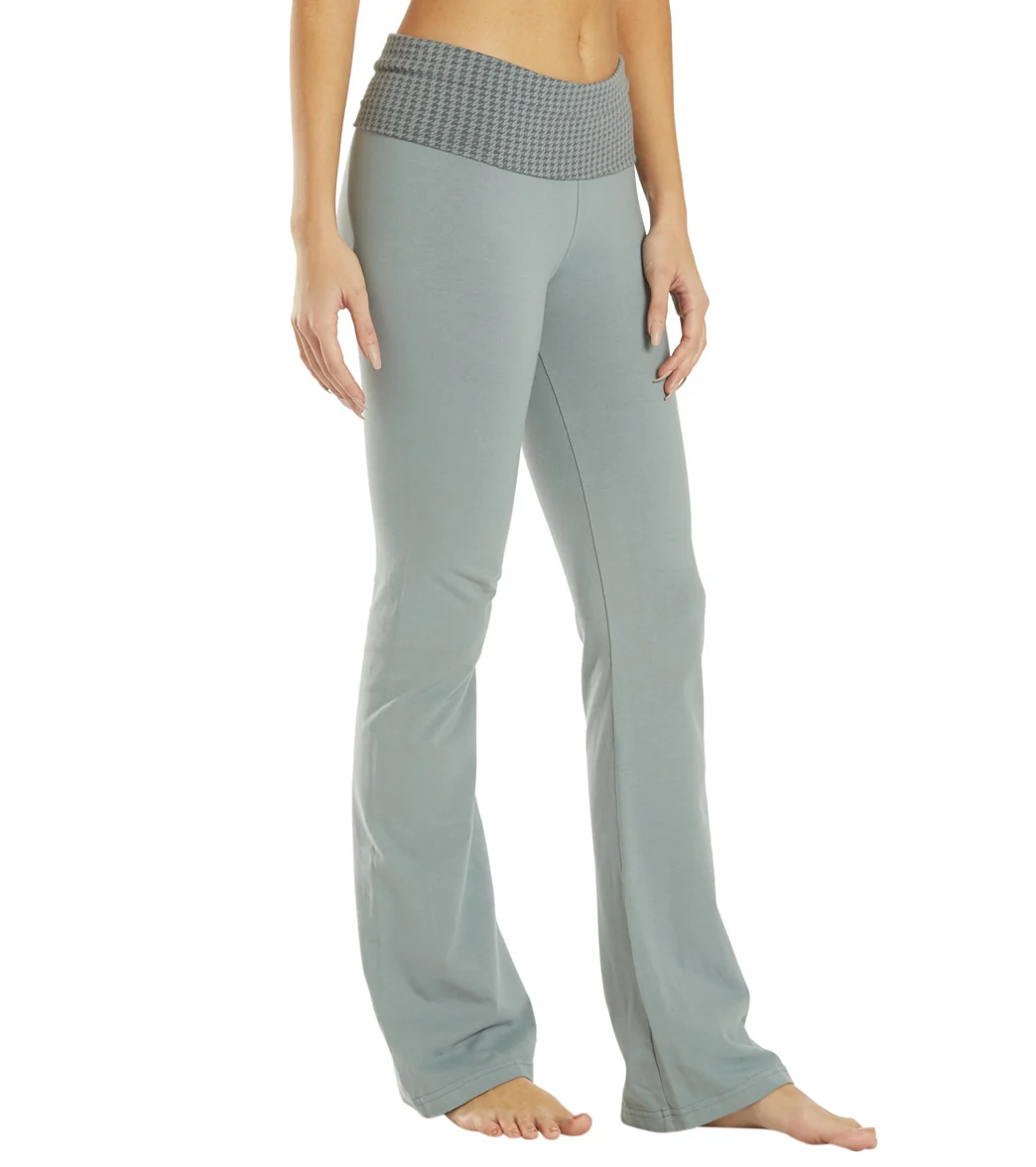 Hard Tail Contour Rolldown Bootleg Flare Pant - Image 2