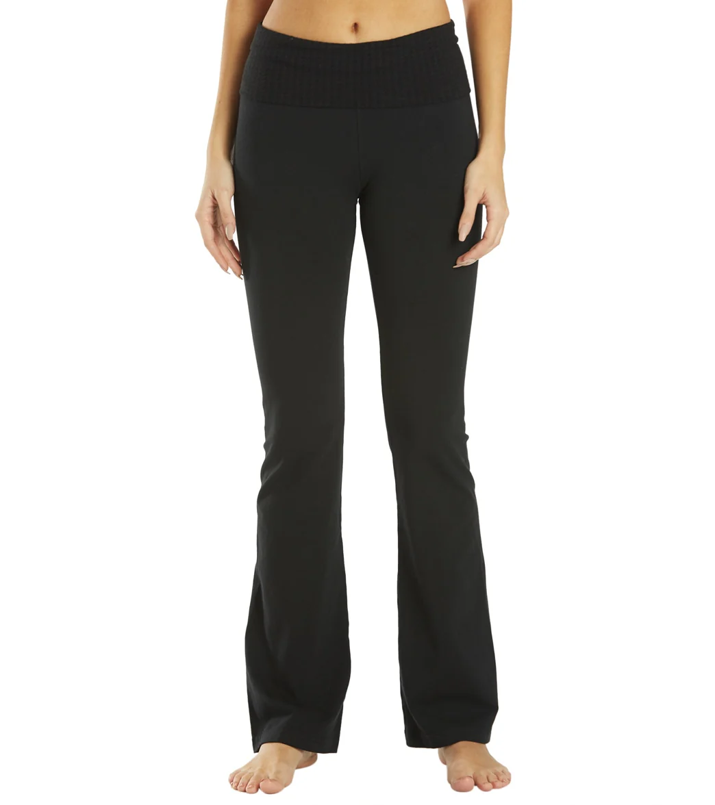 Hard Tail Contour Rolldown Bootleg Flare Pant - Image 21